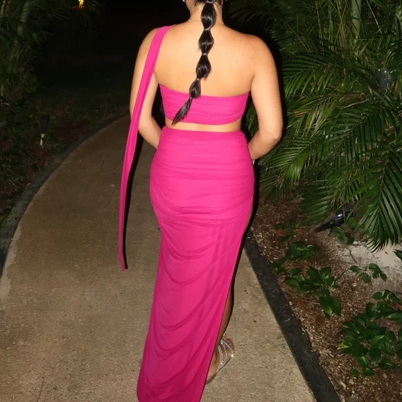 Fuchsia Two-Piece Set - Picture 2 of 2